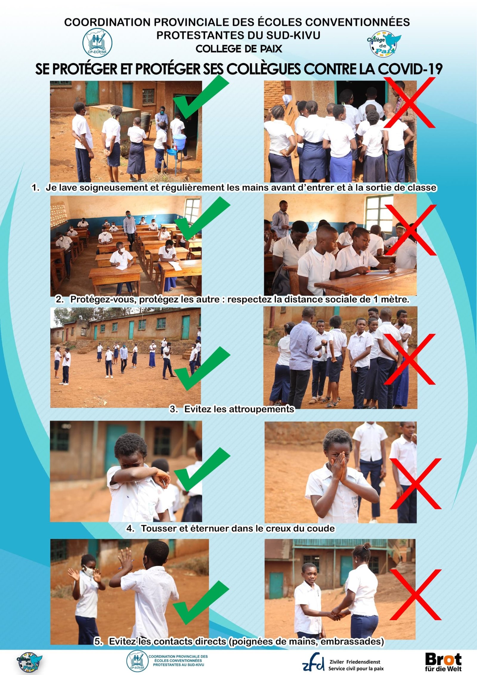 Outil de sensibilisation contre la contamination de covid 19, en 2019 - image de présentation